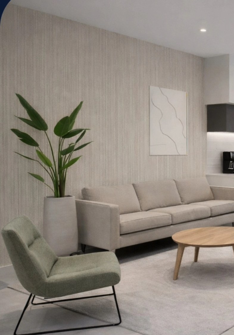 Woonkamer van het appartement (impressie)